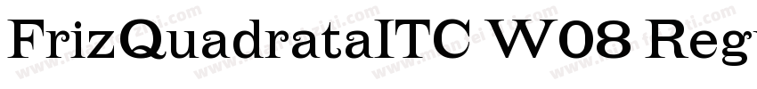 FrizQuadrataITC W08 Regular字体转换